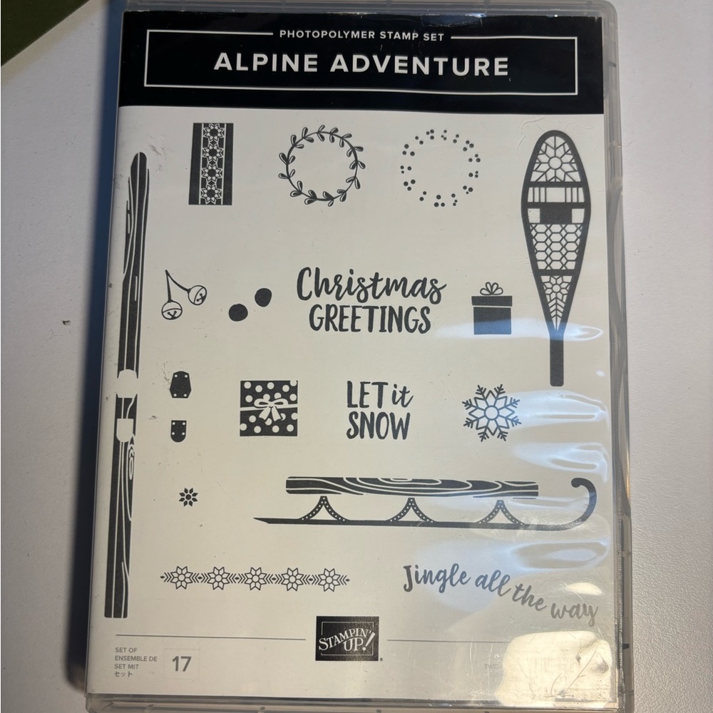 Stampin' Up! Alpine Adventure Photopolymer Stamp Set - Black and White